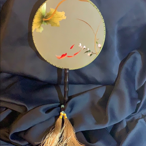 Traditional Chinese mandarin court fan - Picture 6 of 7